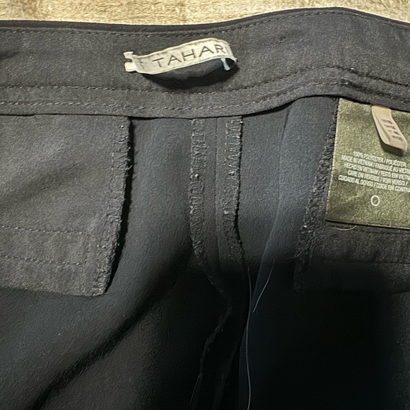 T Tahari Navy work pants - Picture 2 of 4